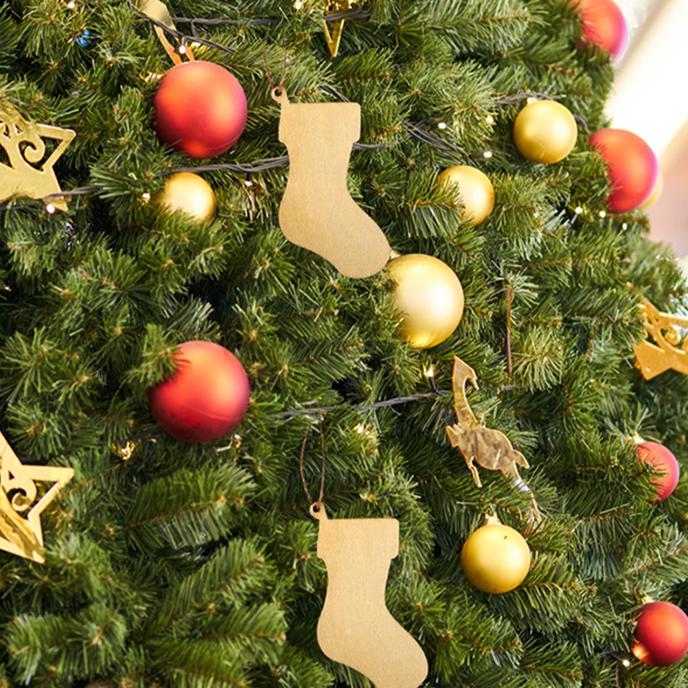 Christmas Craft Embellishment - 10 Piezas de Adornos de Madera