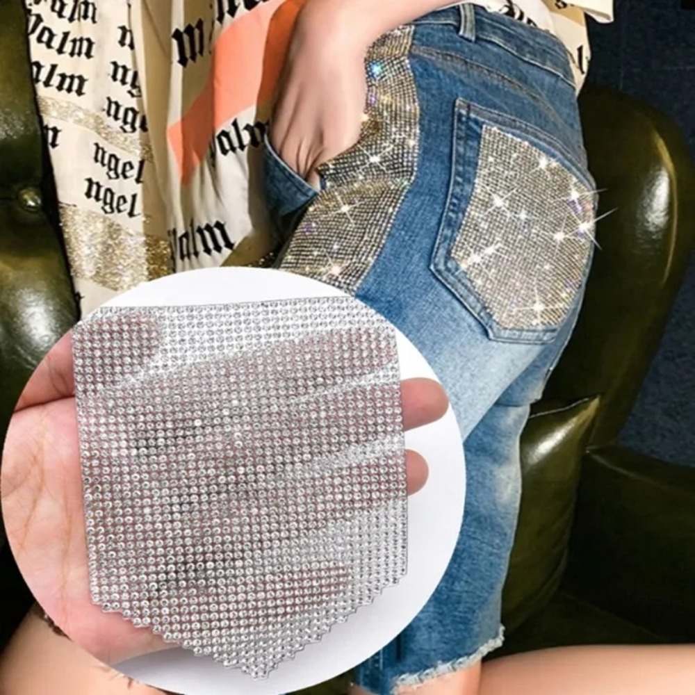Hotfix Rhinestone Sheet - Parches de diamantes de imitación de