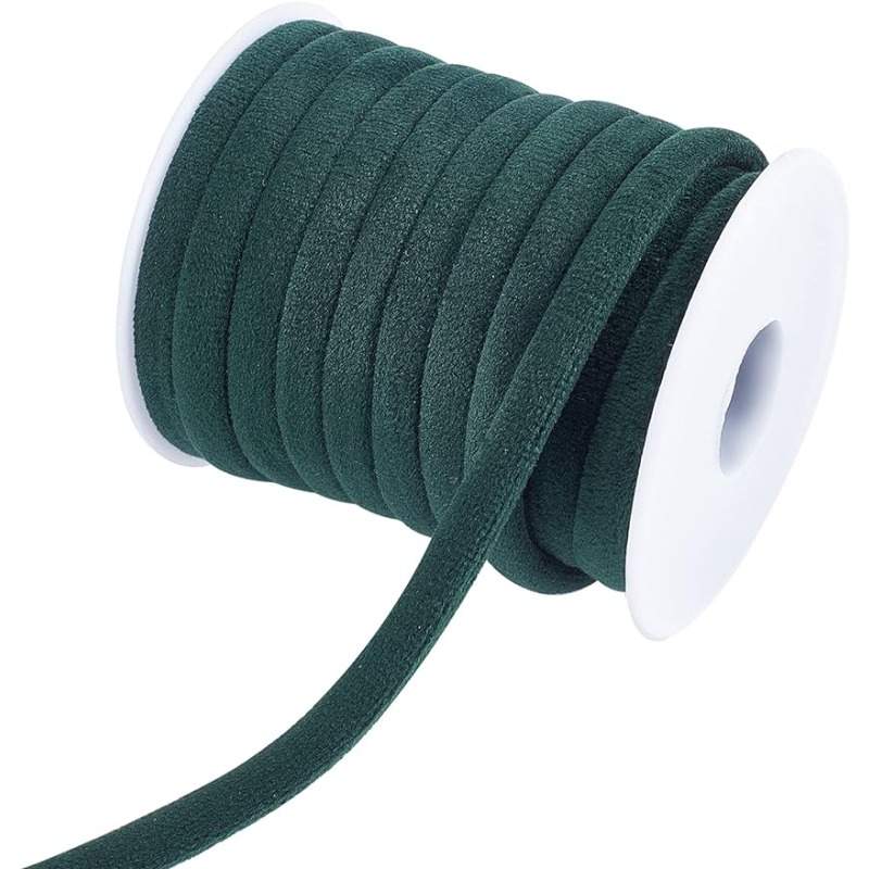 Velvet Ribbon Roll - 1 rollo de 10m, 8mm, cordón