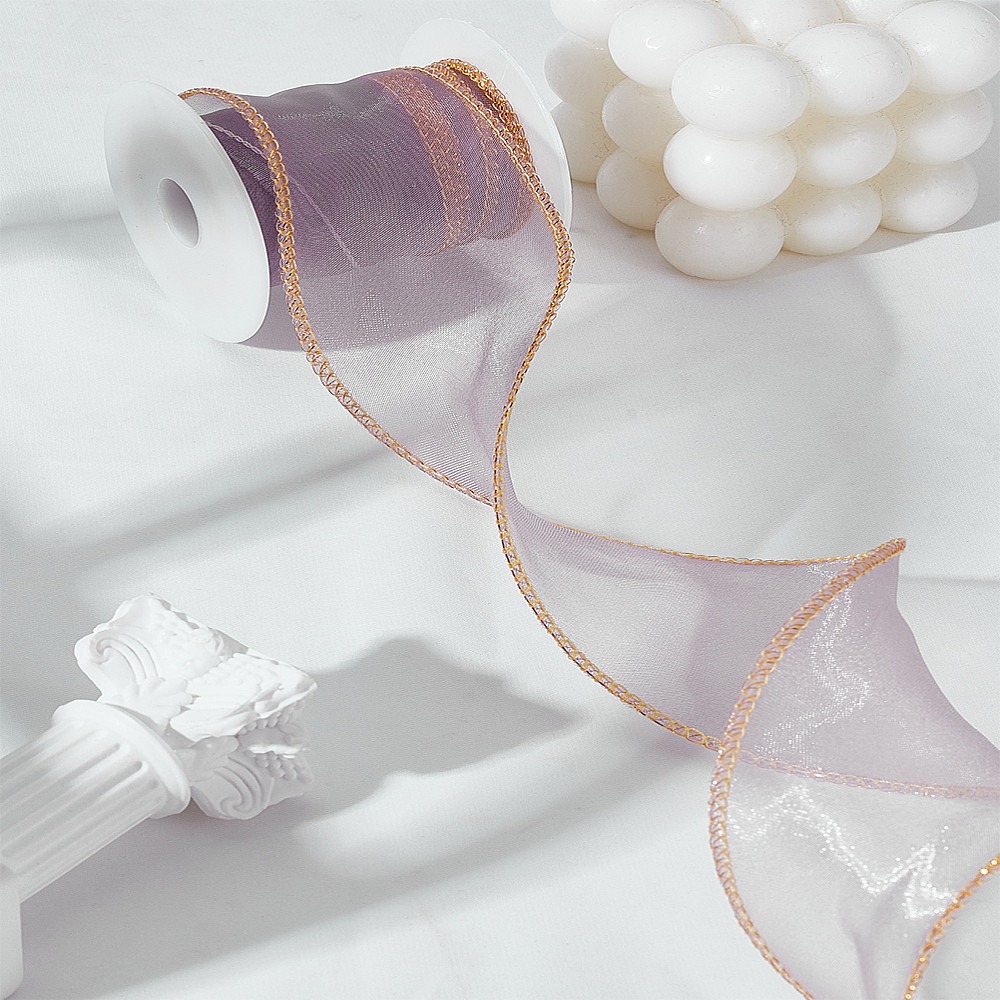 Organza Ribbon Spool - Cintas de organza de poliéster de