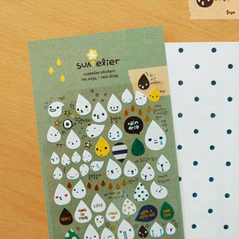 Embellishments For Scrapbooking - Corea Suatelier pegatinas de gota de