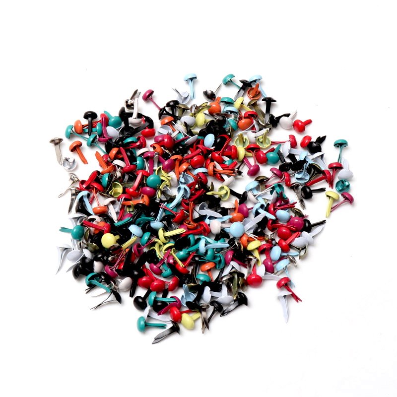 Embellishments For Scrapbooking - 100 piezas de tachuelas metálicas redondas