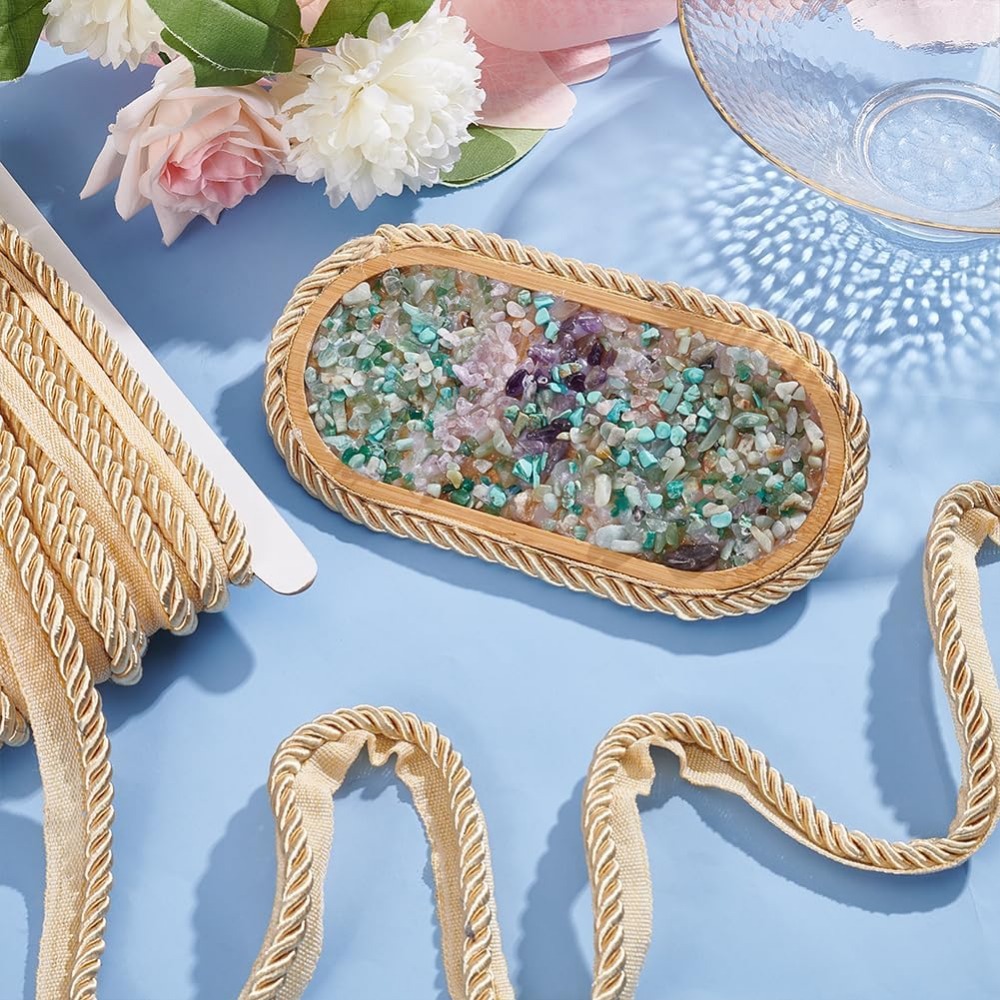 Cinta trenzada de color caqui  - Cord Trim Twisted reseña y precio