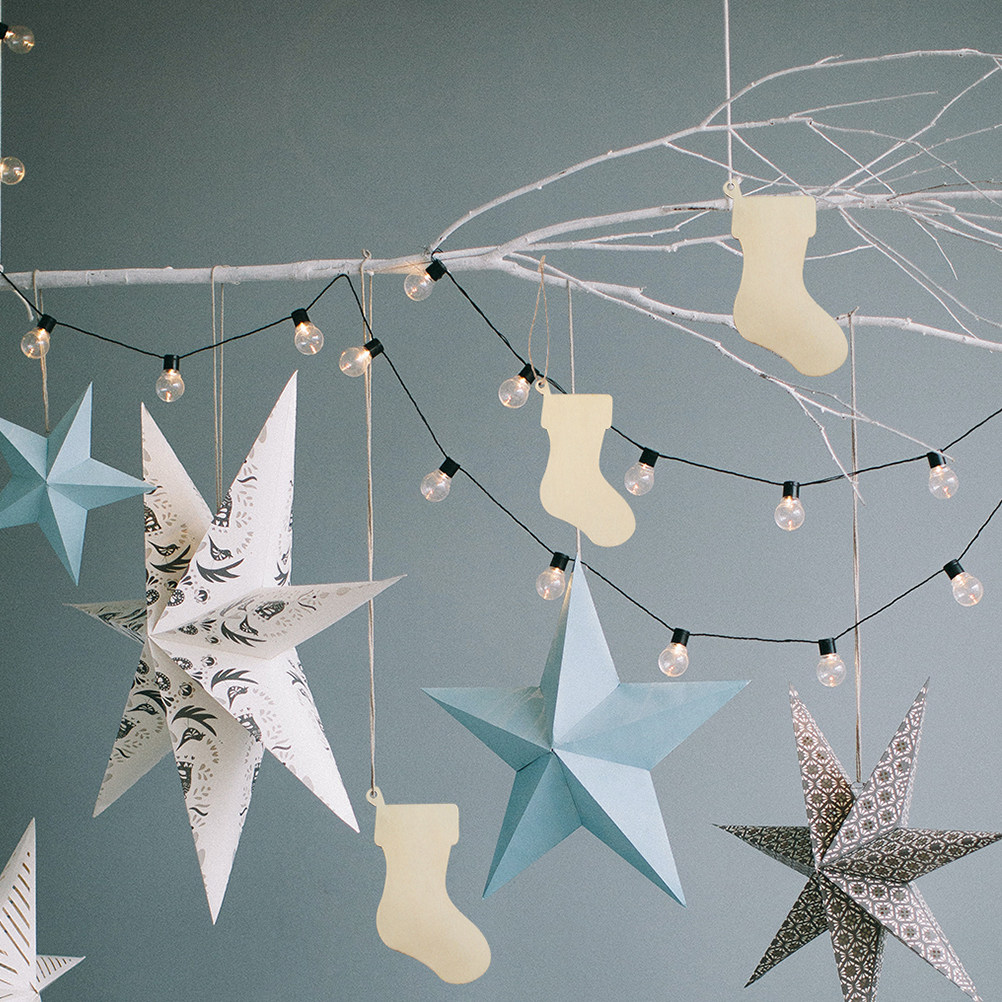 10 Piezas de Adornos de Madera - Christmas Craft Embellishment reseña y precio