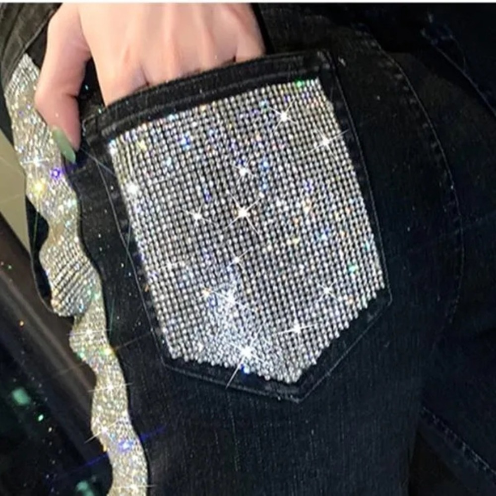 Parches de diamantes de imitac - Hotfix Rhinestone Sheet reseña y precio