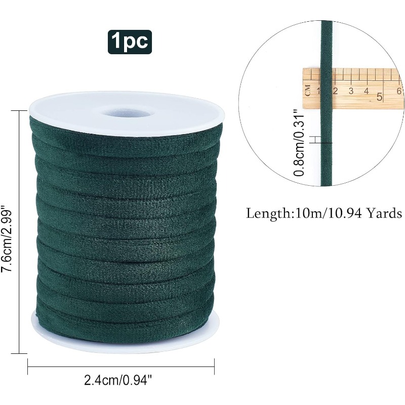 1 rollo de 10m, 8mm, cordón de - Velvet Ribbon Roll reseña y precio