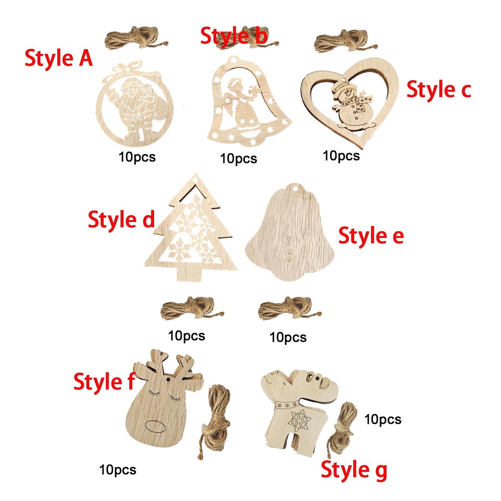 Cortes de Madera sin Acabado p - Christmas Craft Embellishment reseña y precio