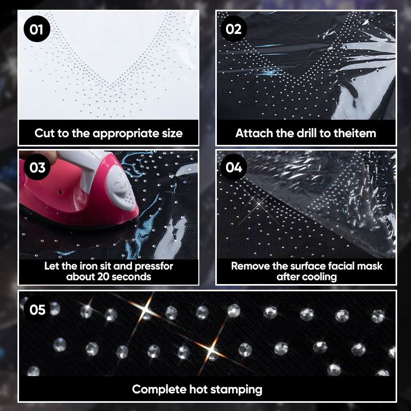 QIAO 1/2/4/6 Piezas Pegatinas  - Hotfix Rhinestone Sheet reseña y precio
