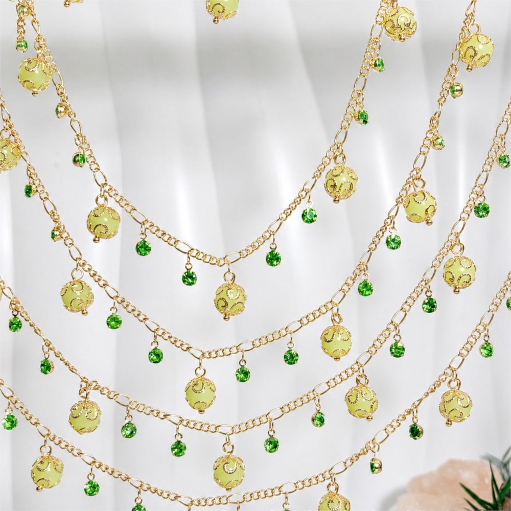 Cadena de latón con cuentas de - Pearl Trim Chain reseña y precio